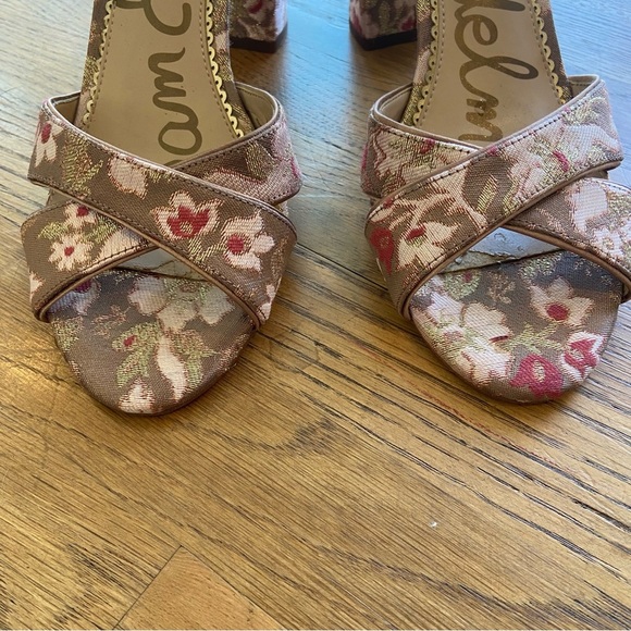 Sam Edelman Orlane Dusty Rose Sandals Block Heel Open Toe Women's Size 9m - Picture 7 of 16